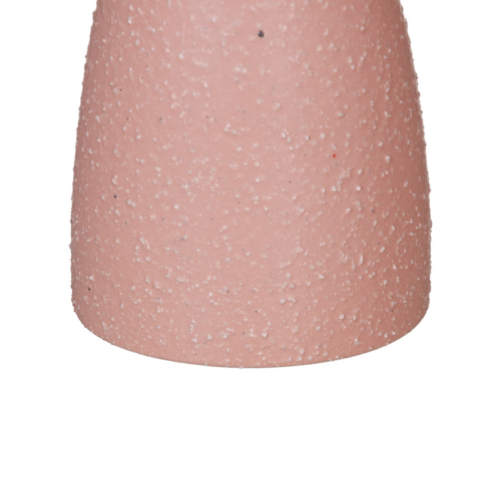 PALE PINK CERAMIC CANDLE HOLDER DECORATION 9.50 X 9.50 X 20 CM