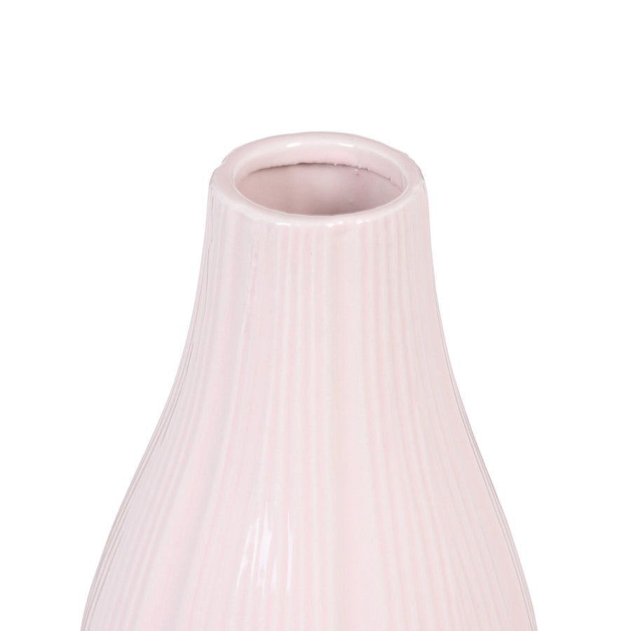 JARRÓN ROSA CERÁMICA DECORACIÓN 13 X 13 X 25,50 CM