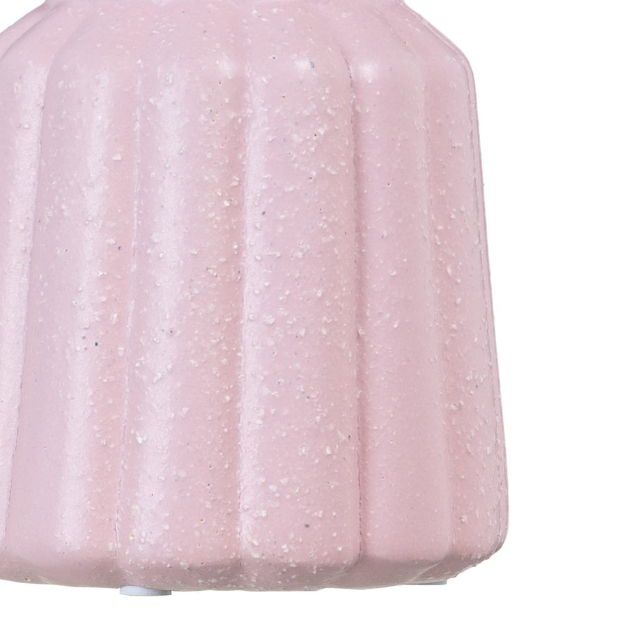 JARRÓN MALVA CERÁMICA DECORACIÓN 11,50 X 11,50 X 14,50 CM