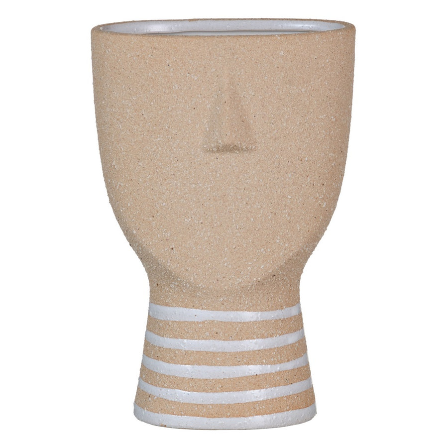 MACETERO NATURAL CERÁMICA DECORACIÓN 14 X 9 X 21,50 CM