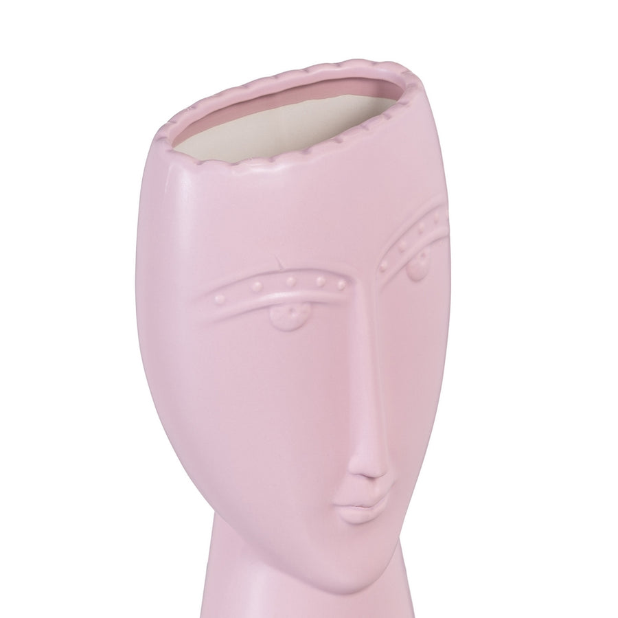 PLANTER FACE MALVA CERAMIC DECORATION 15 X 8.50 X 19 CM