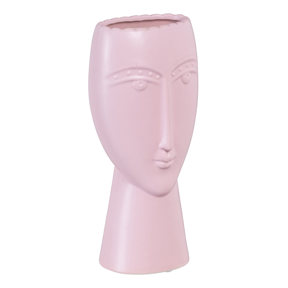 PLANTER FACE MALVA CERAMIC DECORATION 15 X 8.50 X 19 CM