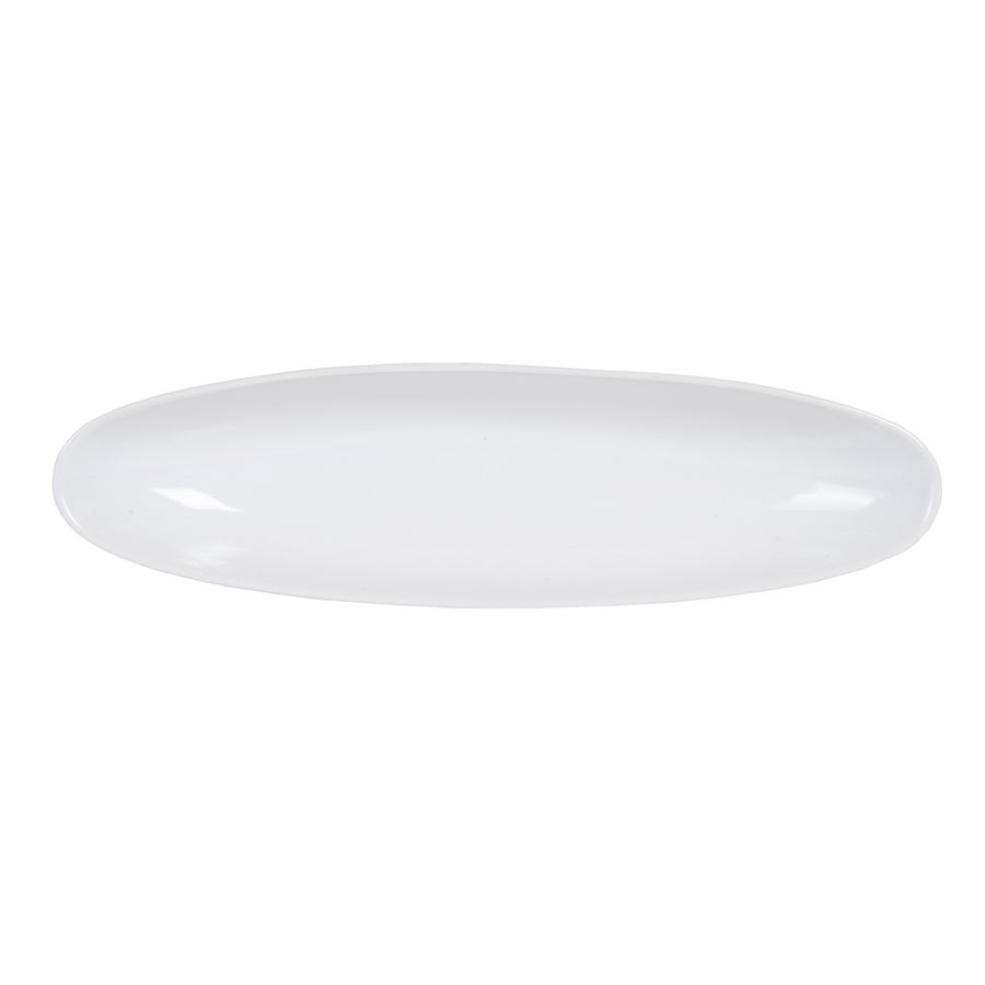 CENTRO MESA BLANCO CERÁMICA DECORACIÓN 39,50 X 10,50 X 5 CM