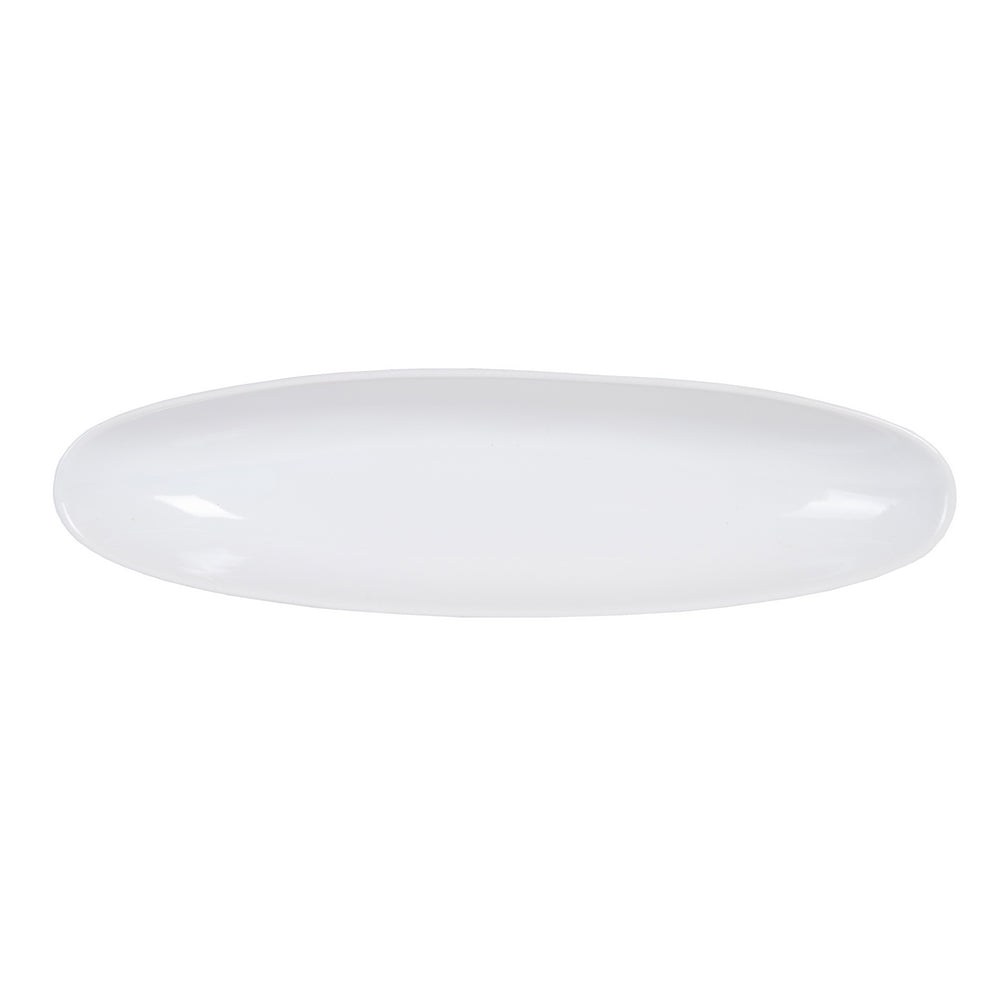 CENTRO MESA BLANCO CERÁMICA DECORACIÓN 39,50 X 10,50 X 5 CM