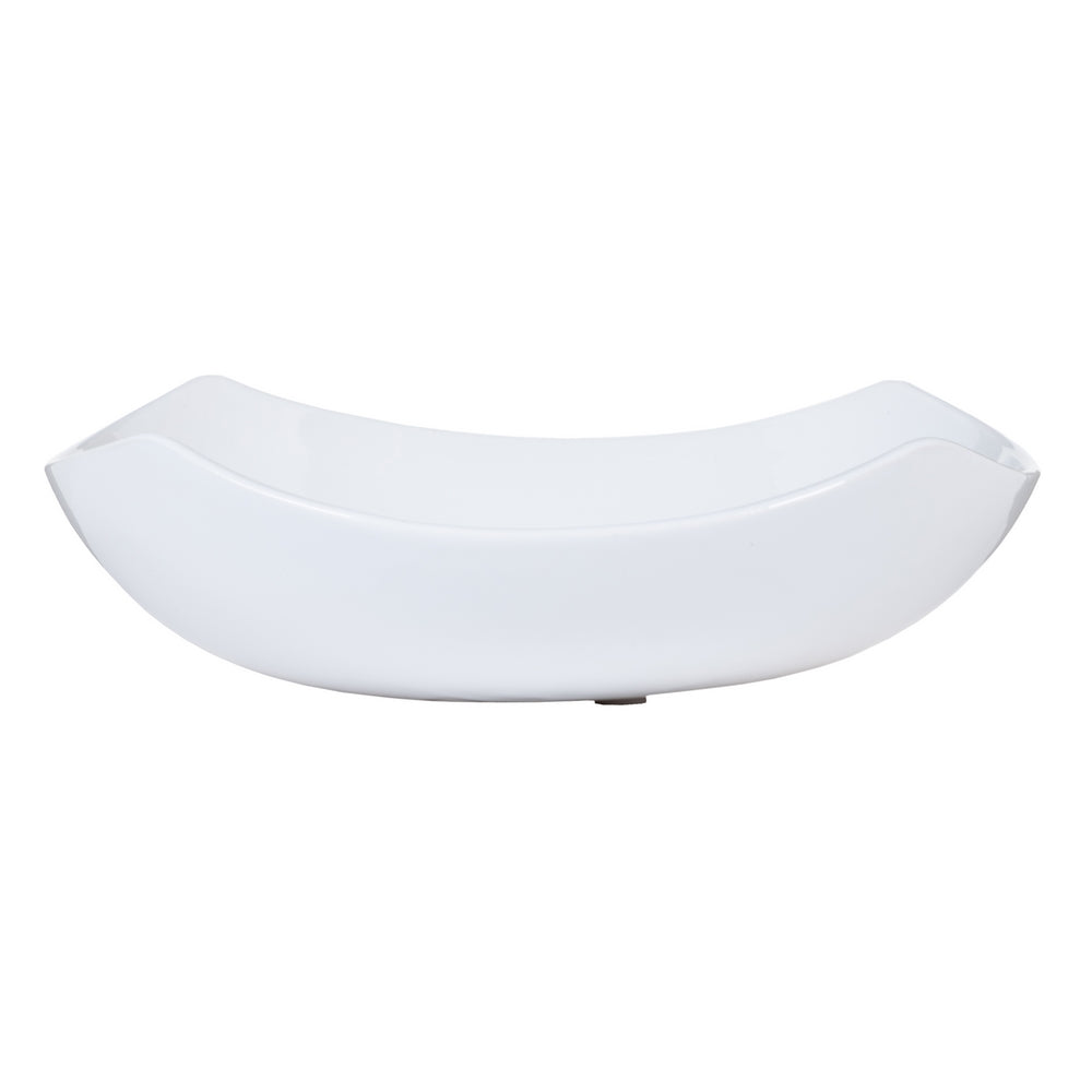 CENTRO MESA BLANCO CERÁMICA DECORACIÓN 29,50 X 29,50 X 8 CM