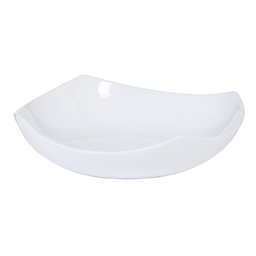 WHITE CERAMIC TABLE CENTERPIECE DECORATION 29.50 X 29.50 X 8 CM