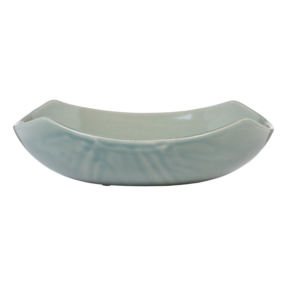 CENTRO MESA AZUL CLARO CERÁMICA 29,50 X 29,50 X 8 CM