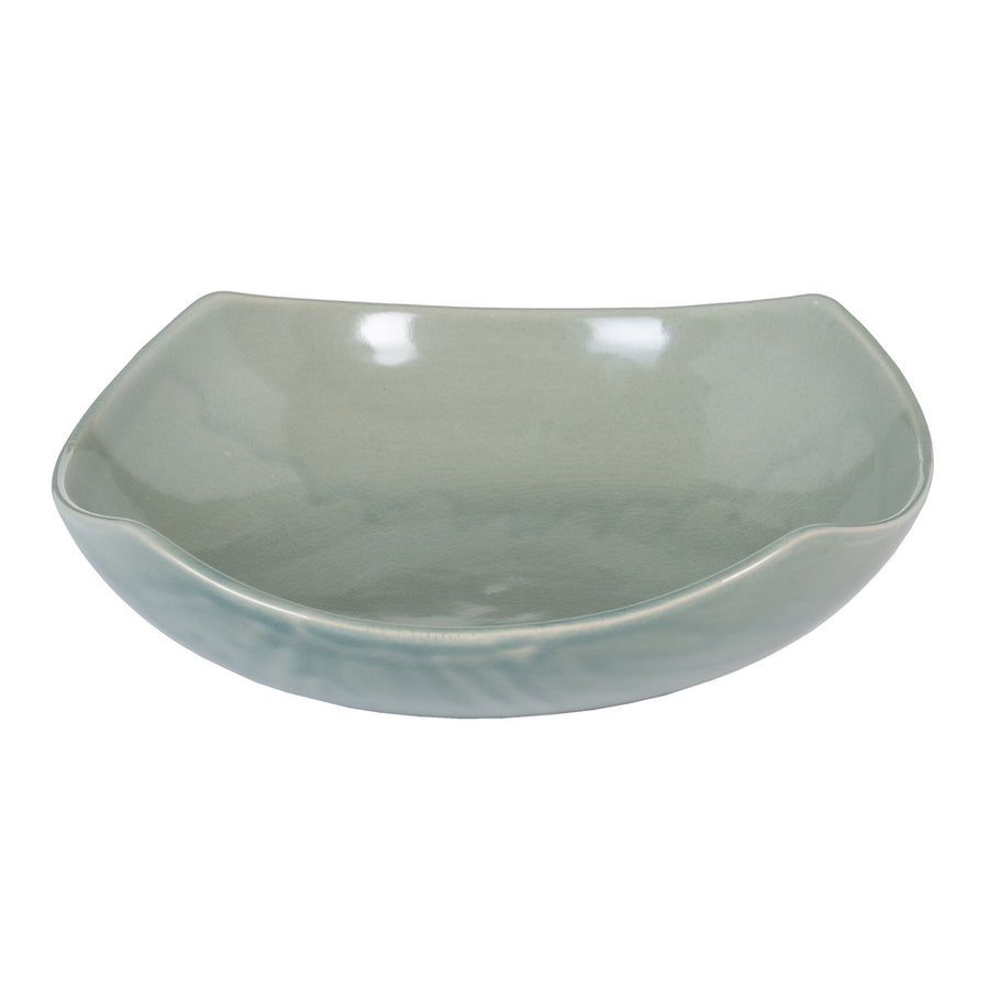 CENTRO MESA AZUL CLARO CERÁMICA 29,50 X 29,50 X 8 CM