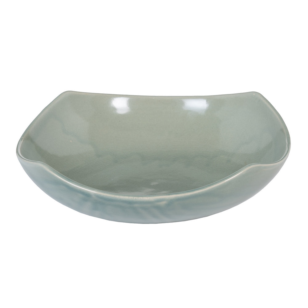 CENTRO MESA AZUL CLARO CERÁMICA 29,50 X 29,50 X 8 CM