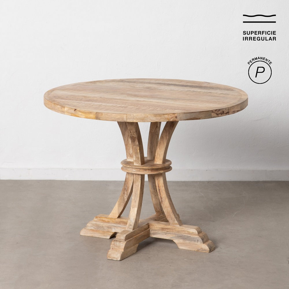 MESA COMEDOR BLANCO ROZADO 100 X 100 X 76 CM