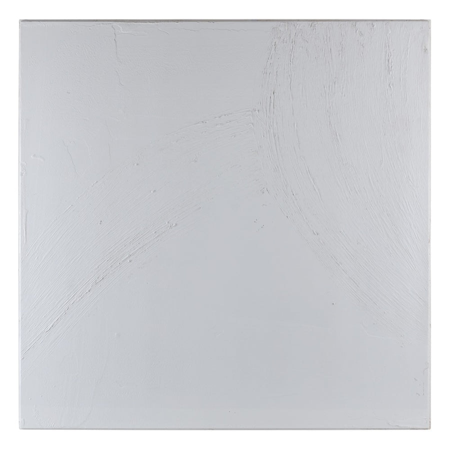 S/2 MURAL PARED ABSTRACTO BLANCO RESINA 135 X 3,50 X 90 CM