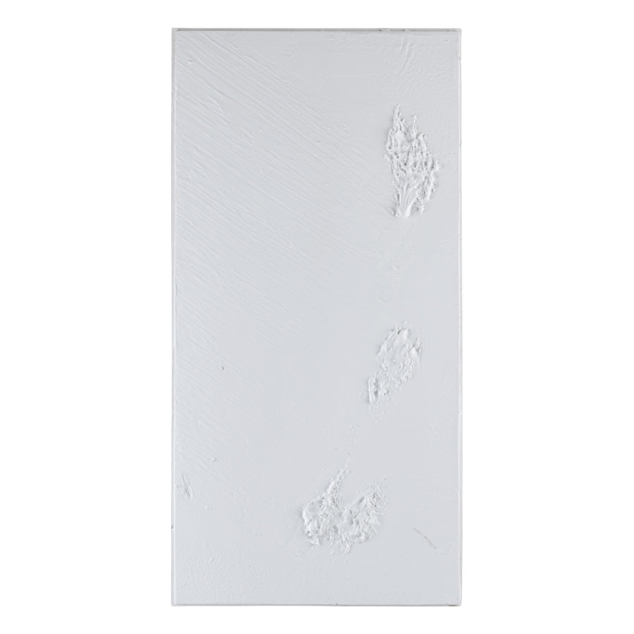S/2 MURAL PARED ABSTRACTO BLANCO RESINA 135 X 3,50 X 90 CM