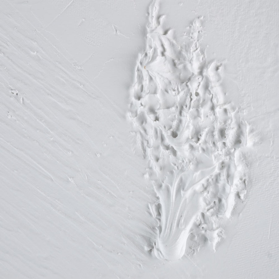 S/2 MURAL PARED ABSTRACTO BLANCO RESINA 135 X 3,50 X 90 CM