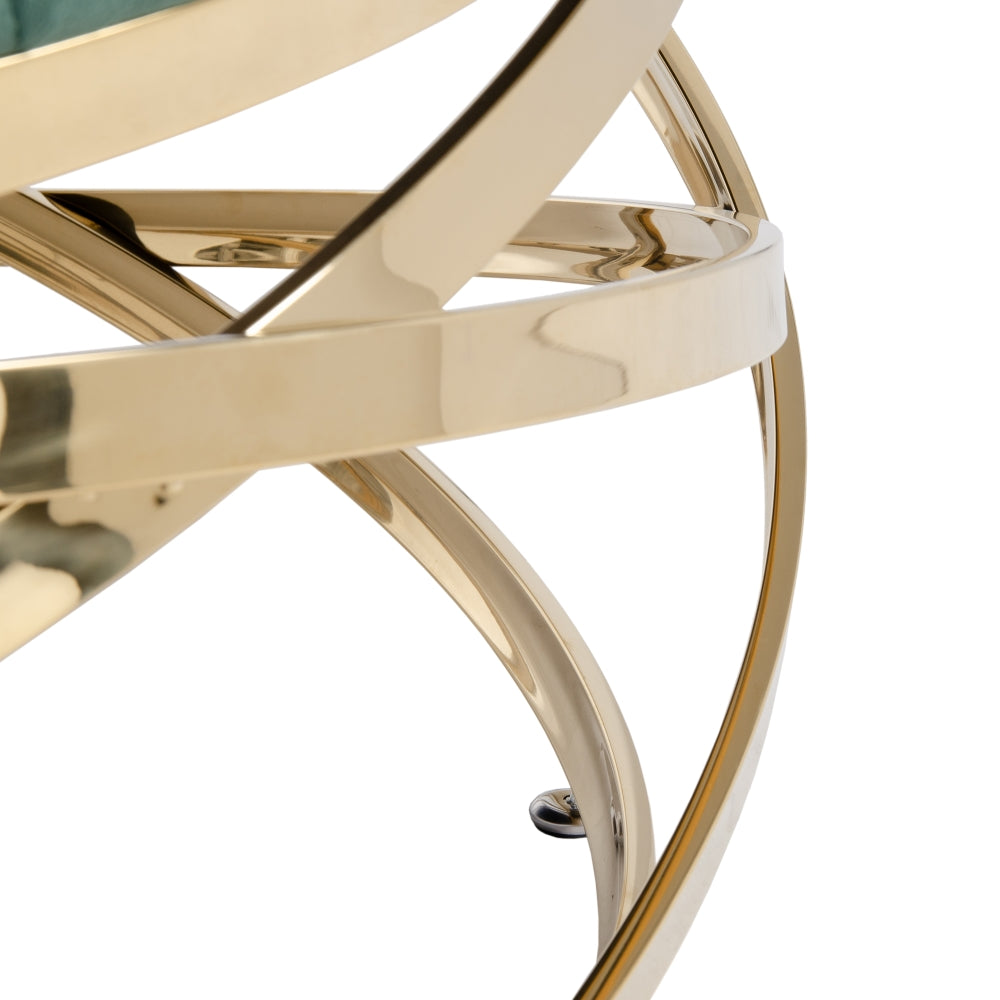 GREEN COFFEE TABLE LIVING ROOM 110 X 110 X 43 CM