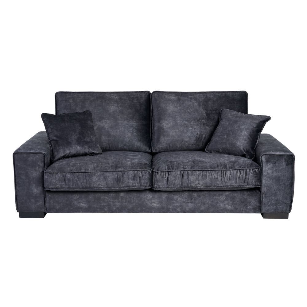 SOF� 3 PLAZAS GRIS OSCURO TEJIDO SAL�N 230 X 93 X 97 CM