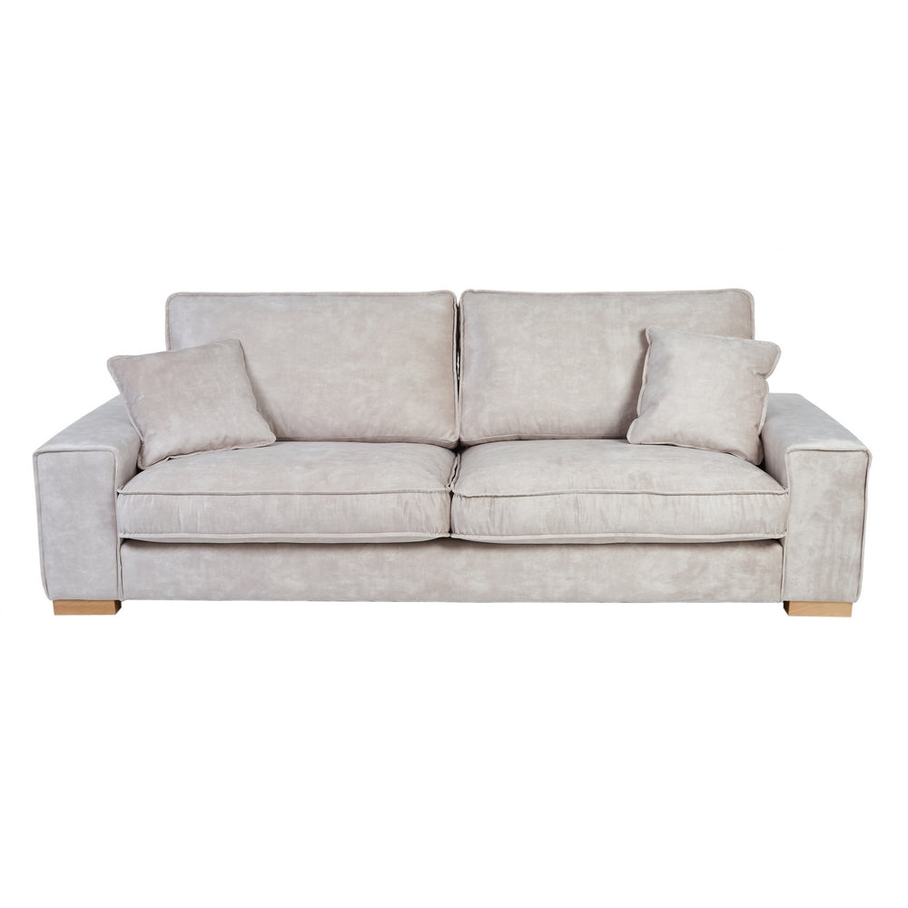SOF� 4 PLAZAS BEIGE TEJIDO SAL�N 266 X 93 X 97 CM