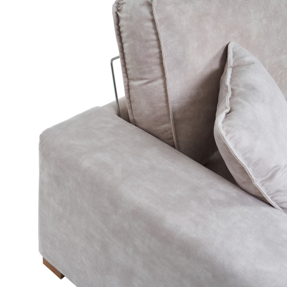 SOF� 4 PLAZAS BEIGE TEJIDO SAL�N 266 X 93 X 97 CM