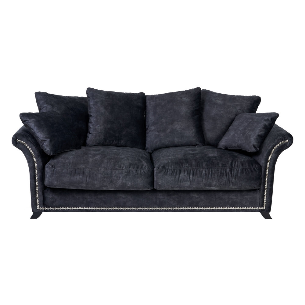 SOF� 3 PLAZAS GRIS OSCURO TEJIDO SAL�N 228 X 97 X 100 CM