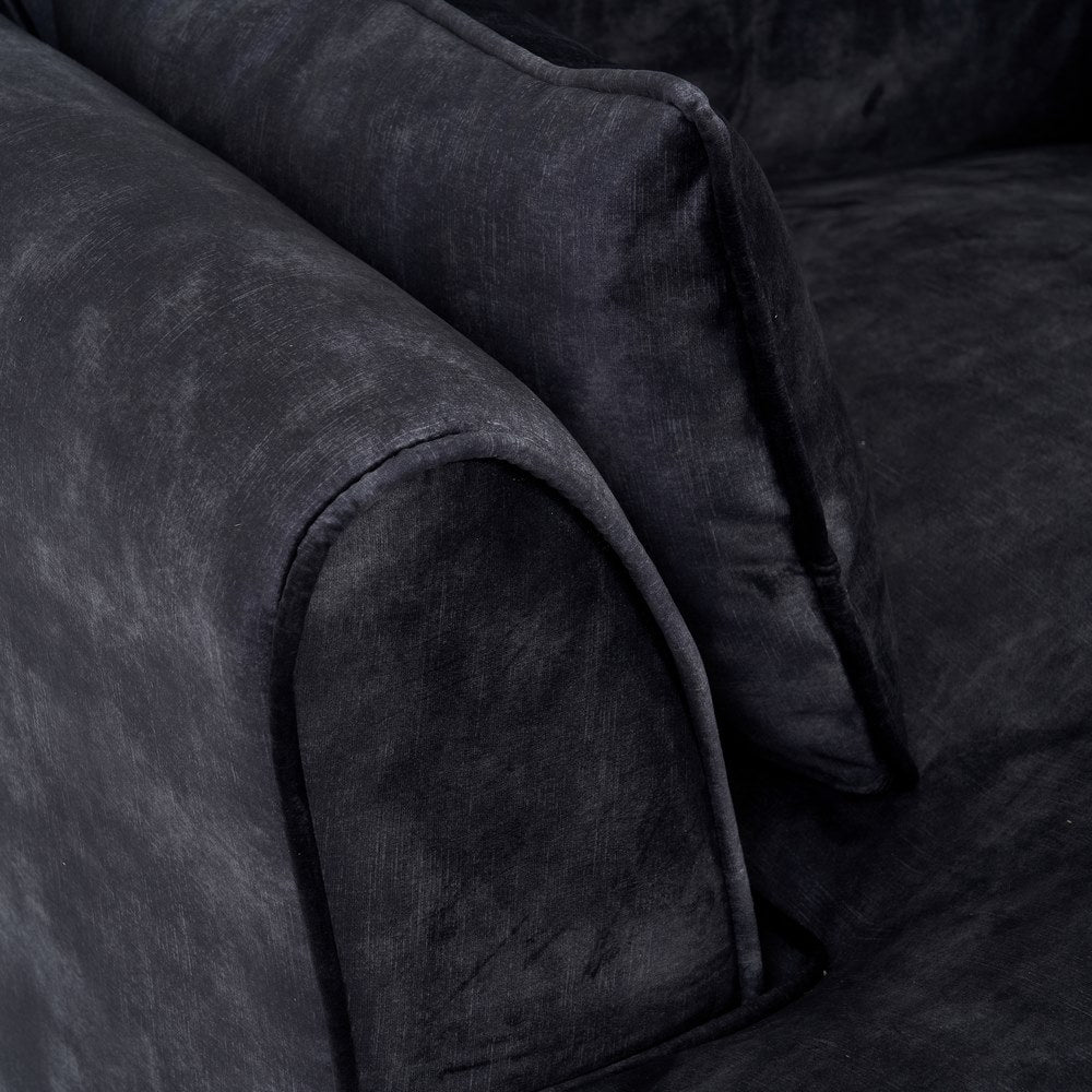 SOF� CHAISE LONGUE GRIS OSCURO TEJIDO 114 X 155 X 92 CM