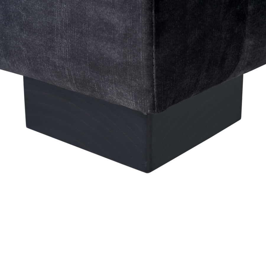 SOFÁ CHAISE LONGUE GRIS OSCURO TEJIDO 114 X 155 X 92 CM