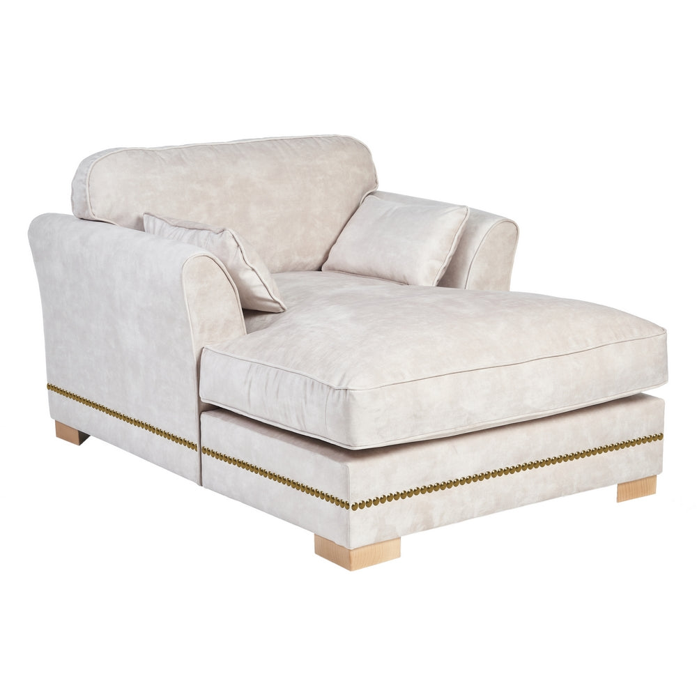SOF� CHAISE LONGUE BEIGE TEJIDO SAL�N 114 X 155 X 92 CM