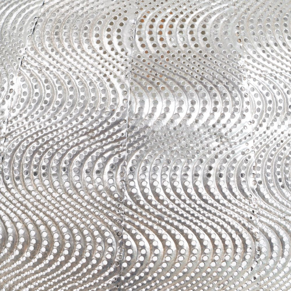 LÁMPARA TECHO PLATA METAL ILUMINACIÓN 37 X 37 X 29 CM