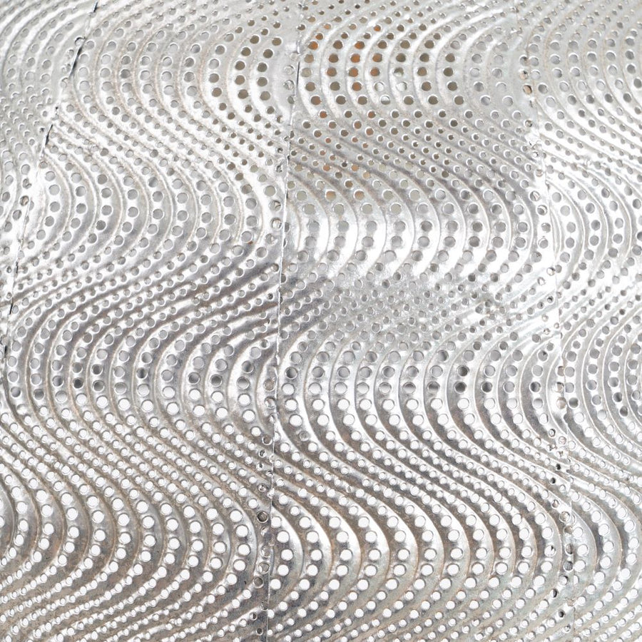 LÁMPARA TECHO PLATA METAL ILUMINACIÓN 37 X 37 X 29 CM