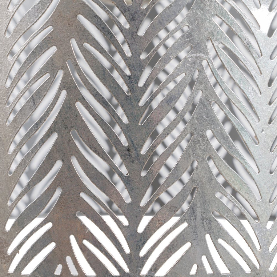 LÁMPARA TECHO PLATA METAL ILUMINACIÓN 29,50 X 29,50 X 30 CM
