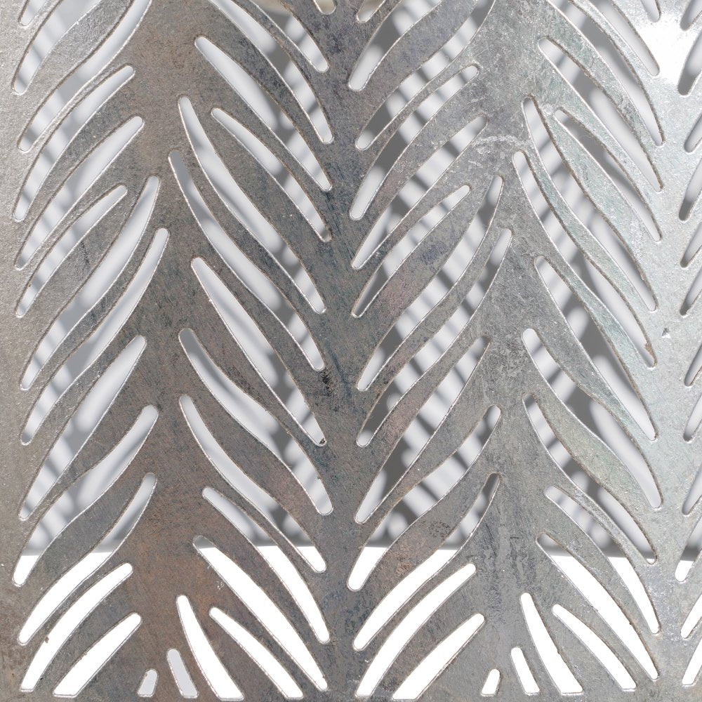 LÁMPARA TECHO PLATA METAL ILUMINACIÓN 29,50 X 29,50 X 30 CM
