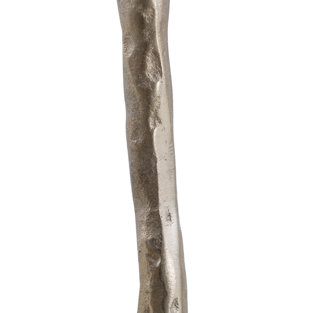 GOLD ALUMINUM CANDLE HOLDER DECORATION 14 X 14 X 24 CM