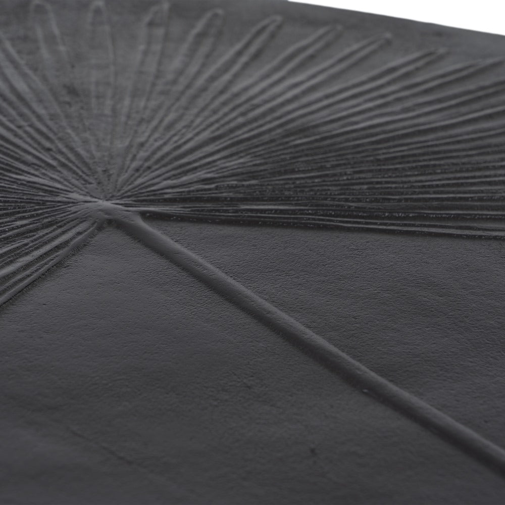 MESA CENTRO NEGRO ALUMINIO/HIERRO SALÓN 80 X 79 X 35 CM