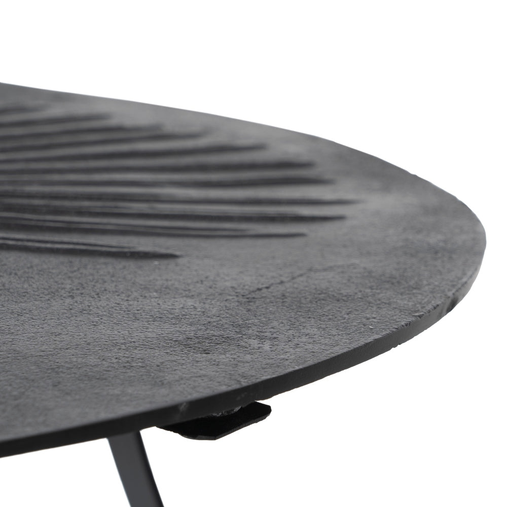 MESA CENTRO NEGRO ALUMINIO/HIERRO SALÓN 80 X 79 X 35 CM