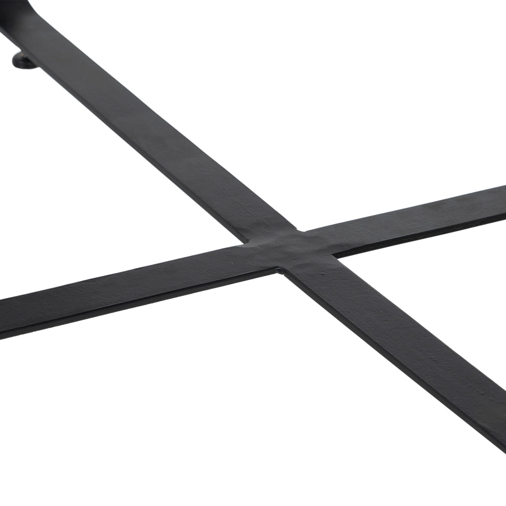 MESA CENTRO NEGRO ALUMINIO/HIERRO SALÓN 80 X 79 X 35 CM