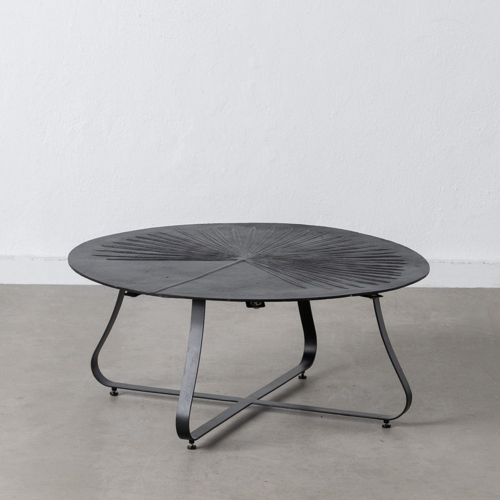 MESA CENTRO NEGRO ALUMINIO/HIERRO SALÓN 80 X 79 X 35 CM