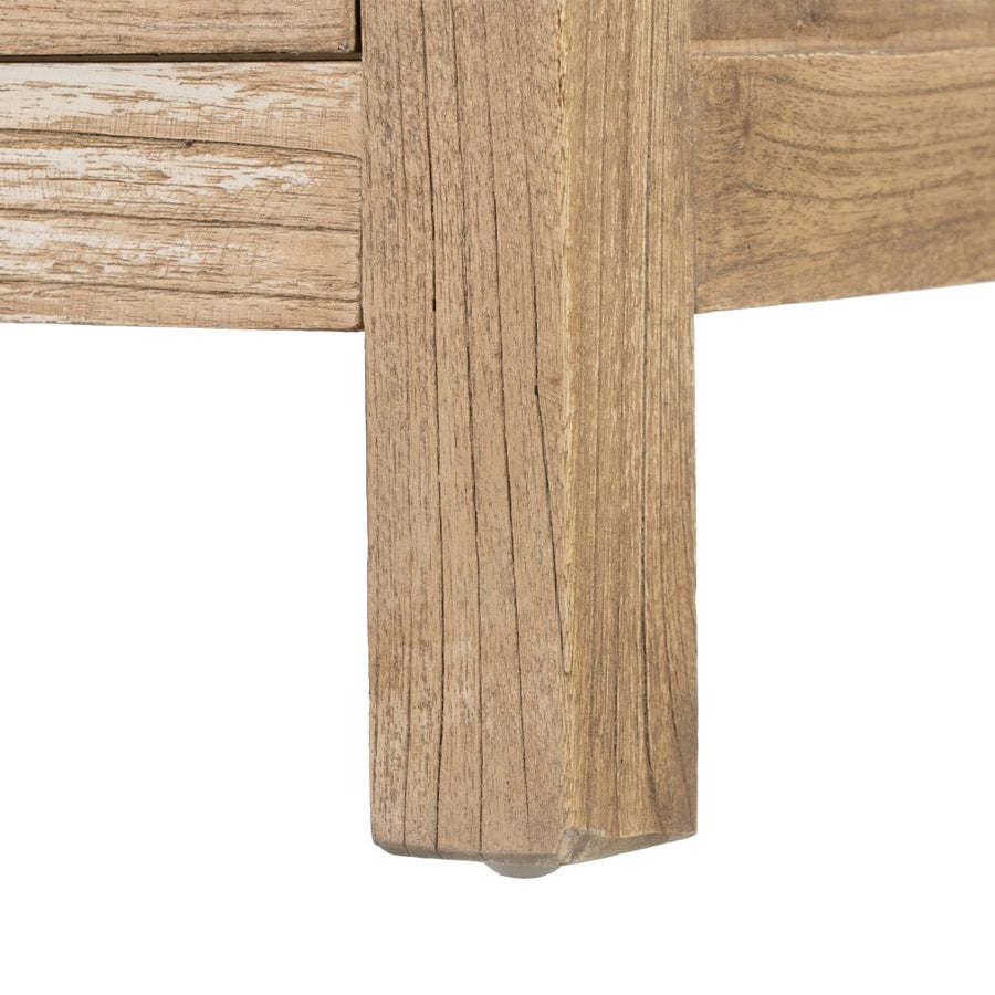 MESITA NATURAL MADERA MINDI DORMITORIO 43 X 34 X 55 CM