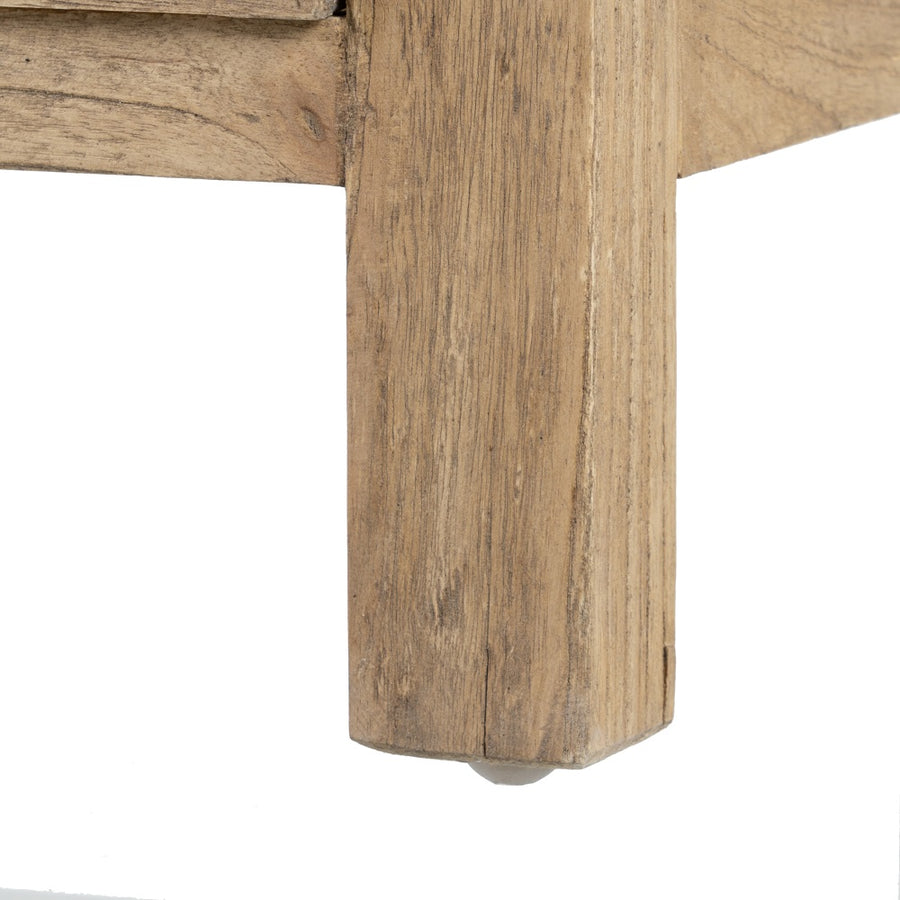 MESITA NATURAL MADERA MINDI DORMITORIO 44 X 34 X 77 CM