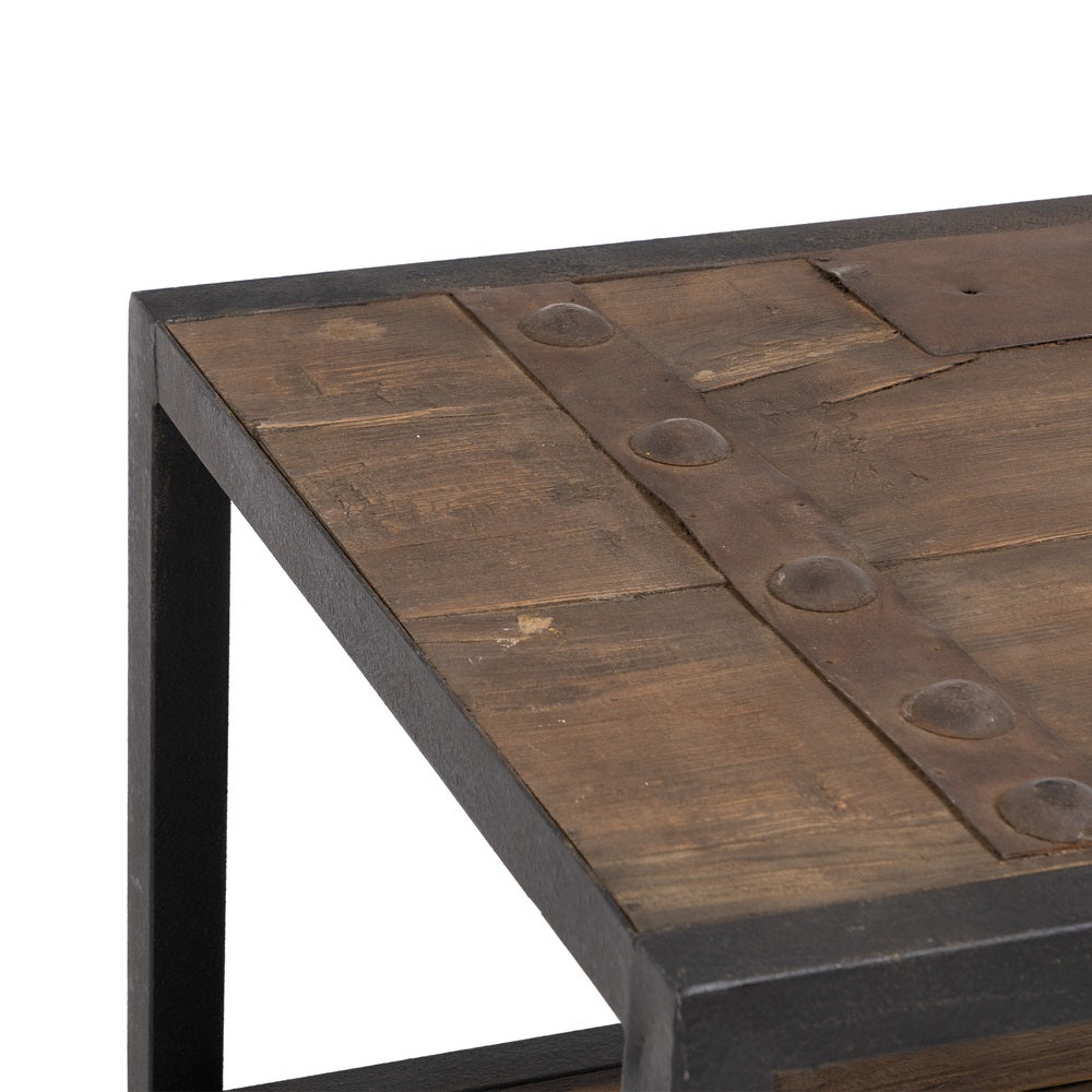 MESA CENTRO NATURAL-NEGRO 165 X 64 X 55 CM