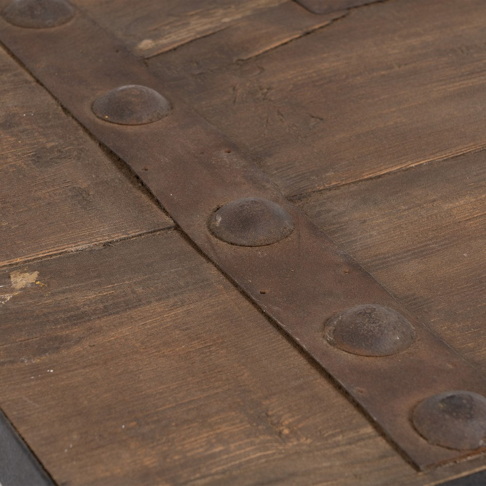 MESA CENTRO NATURAL-NEGRO 165 X 64 X 55 CM
