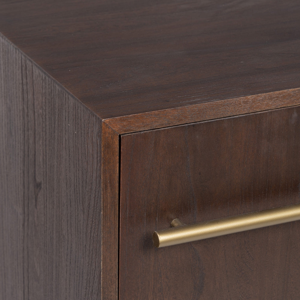 APARADOR MARRÓN MADERA-HIERRO SALÓN 130 X 45 X 83,20 CM
