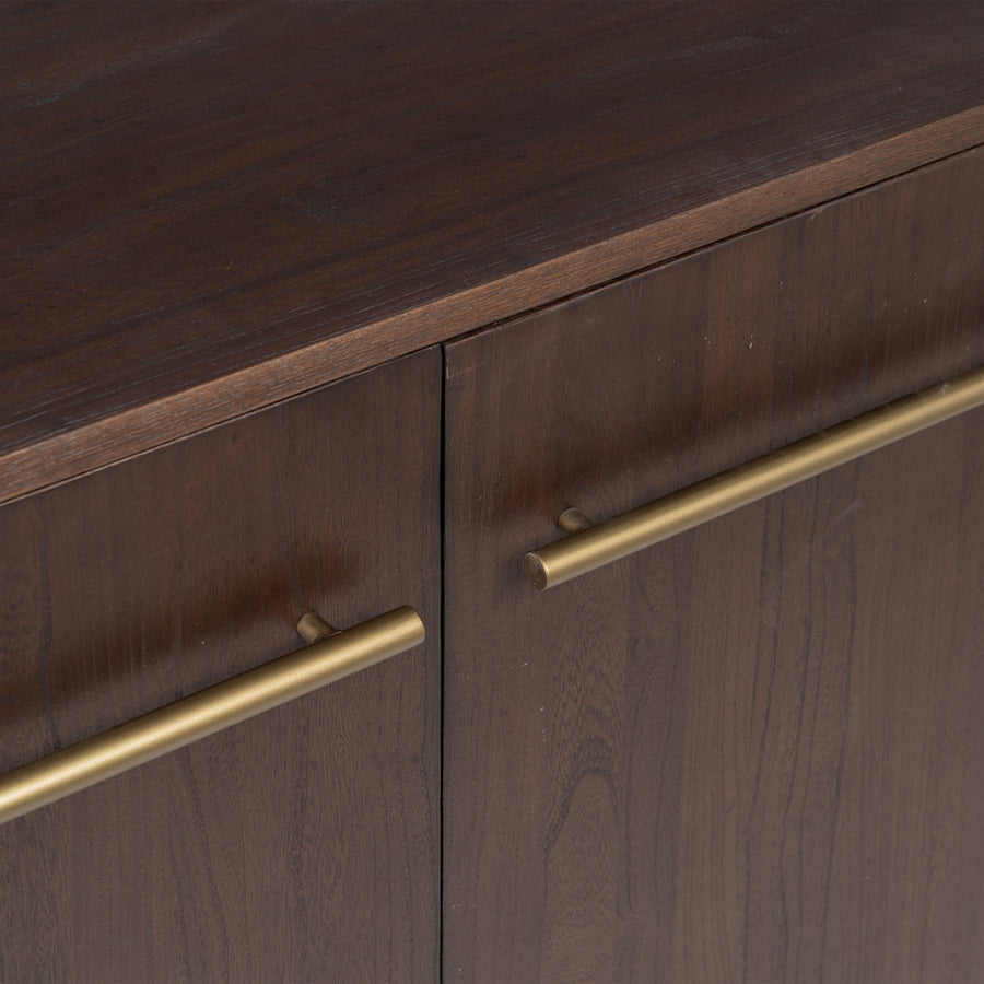 APARADOR MARRÓN MADERA-HIERRO SALÓN 130 X 45 X 83,20 CM