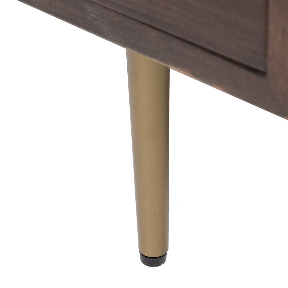 APARADOR MARRÓN MADERA-HIERRO SALÓN 130 X 45 X 83,20 CM
