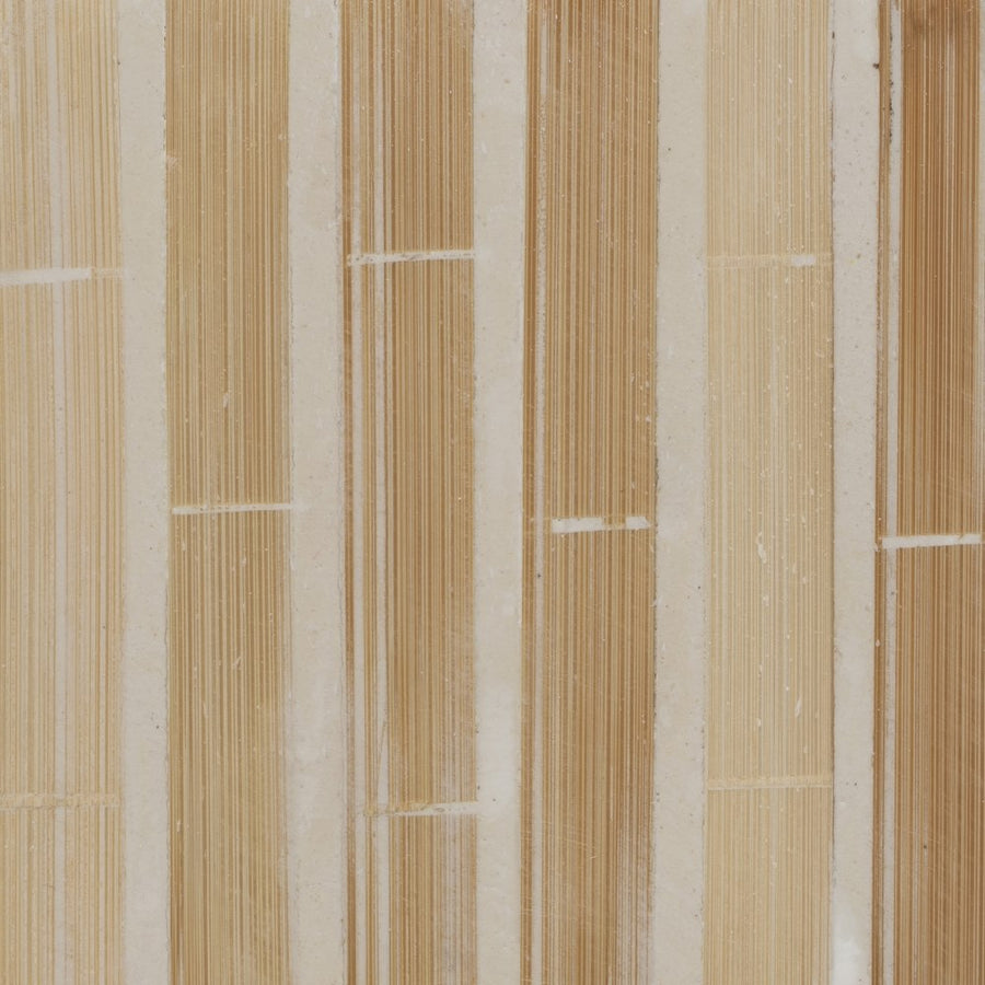 PORTAVELAS BEIGE BAMBÚ / "MDF" 10,50 X 10,50 X 10,50 CM
