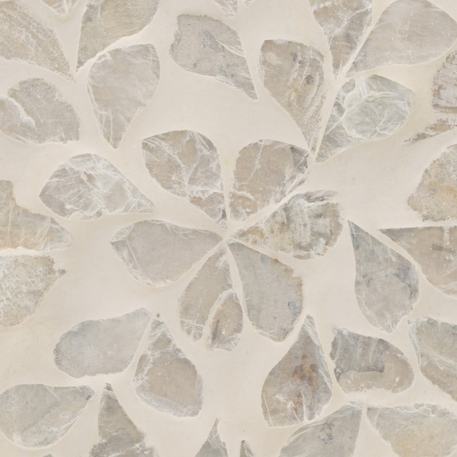 PORTAVELAS BEIGE NÁCAR-MDF DECORACIÓN 10,50 X 10,50 X 16 CM