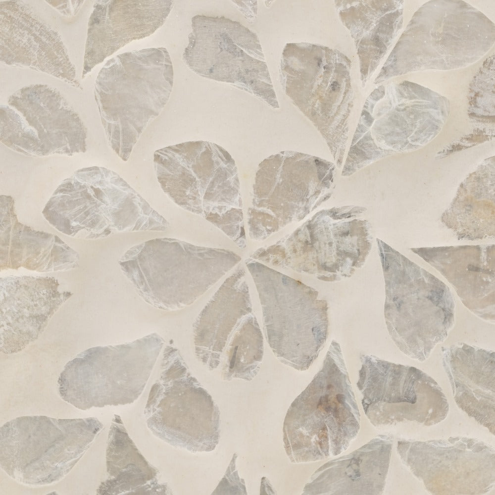 PORTAVELAS BEIGE NÁCAR-MDF DECORACIÓN 10,50 X 10,50 X 16 CM