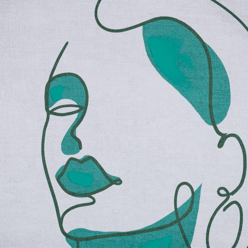 CUADRO PINTURA ROSTRO LIENZO DECORACIÓN 63 X 93 CM