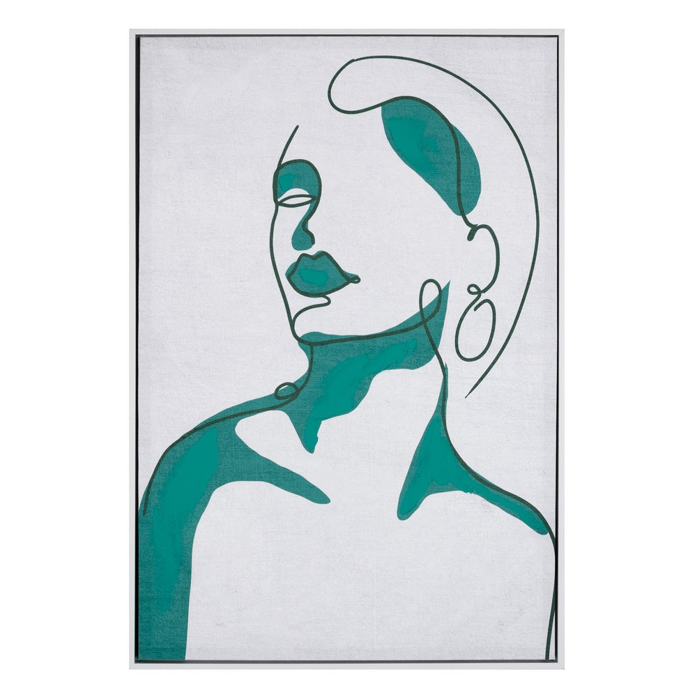 CUADRO PINTURA ROSTRO LIENZO DECORACIÓN 63 X 93 CM