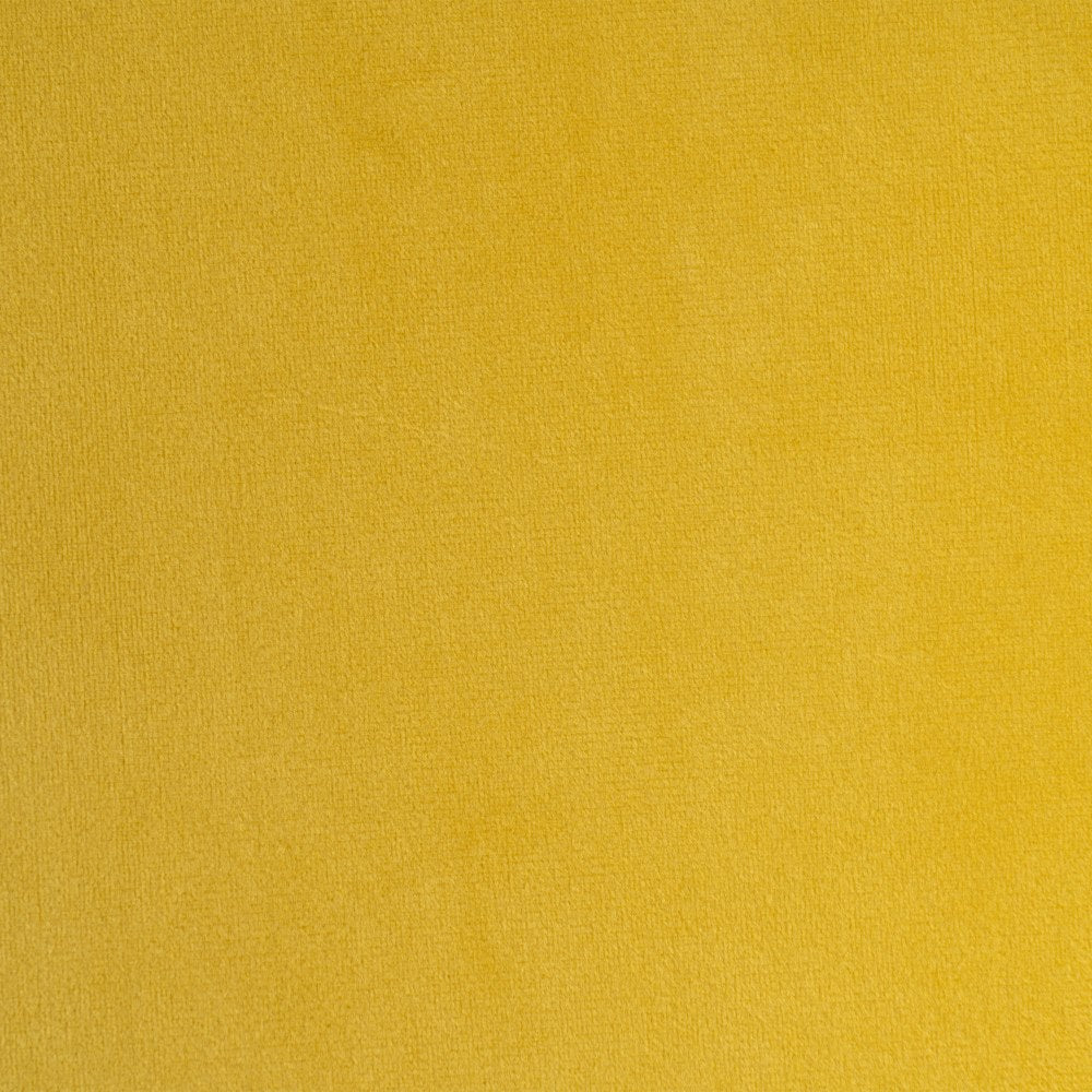 PUF TERCIOPELO AMARILLO TEJIDO-METAL 40 X 40 X 35 CM