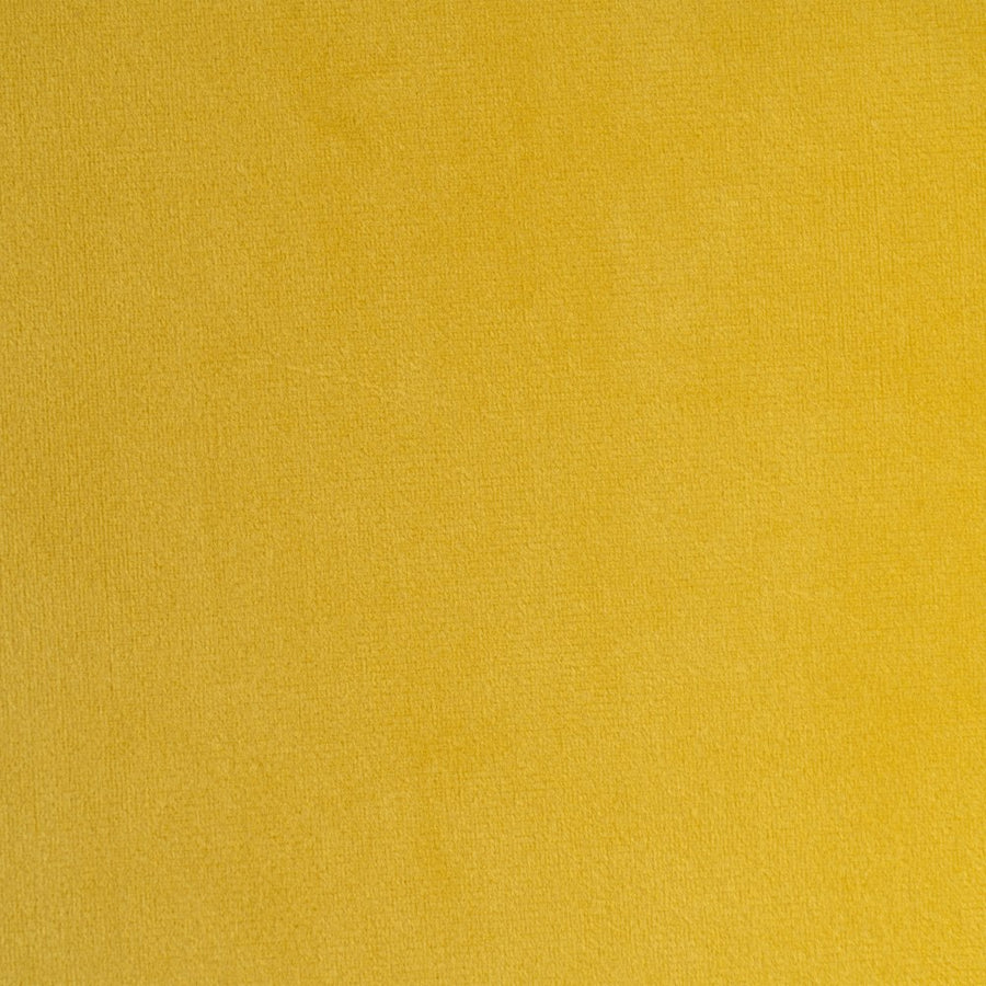 PUF TERCIOPELO AMARILLO TEJIDO-METAL 40 X 40 X 35 CM
