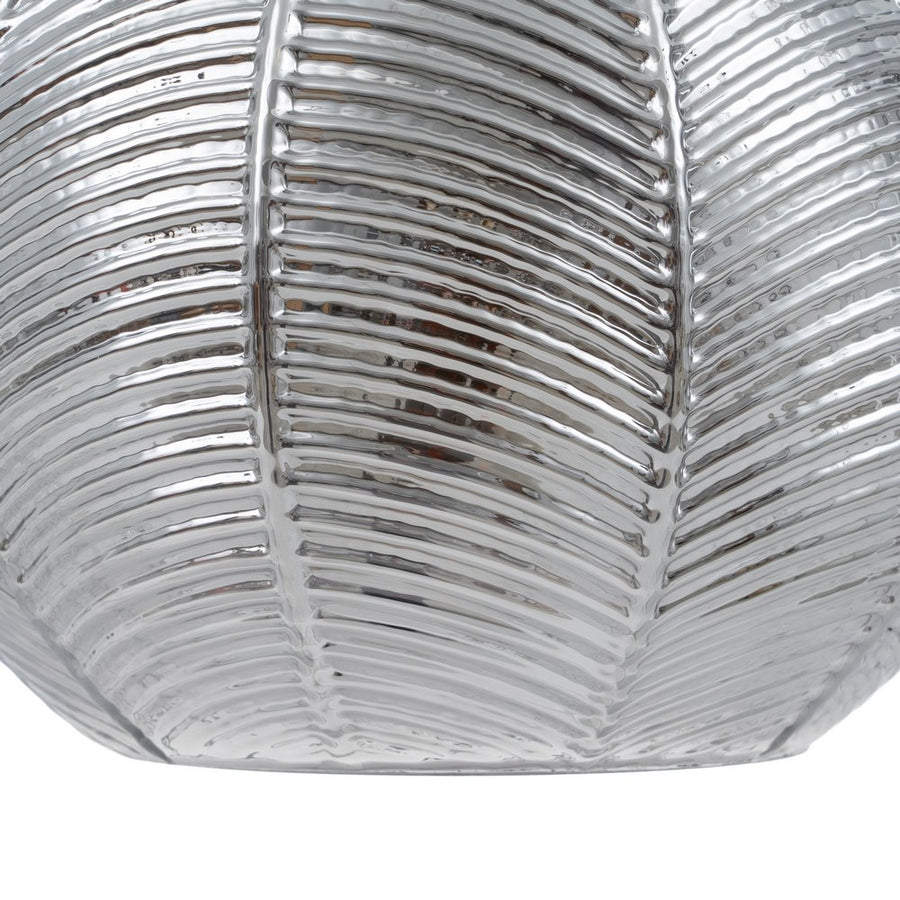 LÁMPARA TECHO PLATA HIERRO / CRISTAL 20 X 20 X 15,50 CM