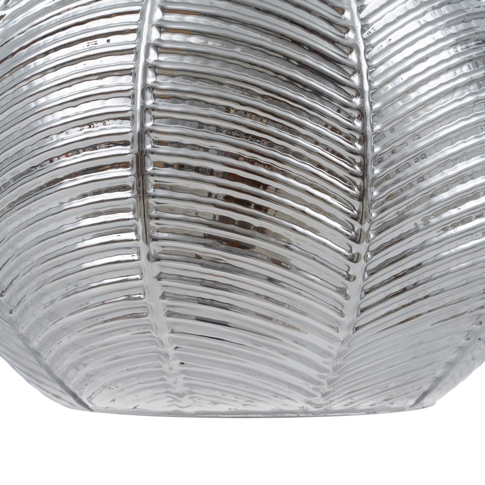 LÁMPARA TECHO PLATA HIERRO / CRISTAL 20 X 20 X 15,50 CM